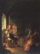 Frans van Mieris The Connoisseur in the Artist s Studio oil painting artist